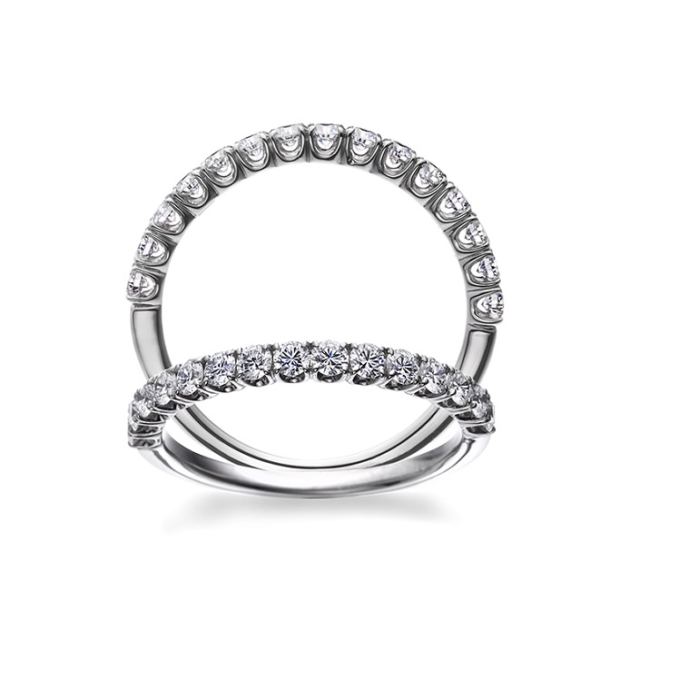 ４℃ ダイヤモンドリング ハーフエタニティ FL201PR4 ハーフエタニティリング | シャルクレール｜宇都宮/結婚指輪